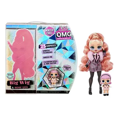 LOL Surprise OMG Winter Chill Big Wig Fashion Doll and Madame Queen Doll with Surprises