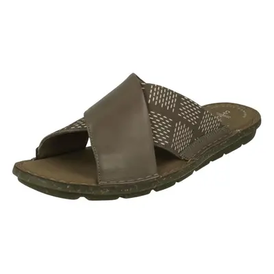 (UK 5, Olive (Green)) Ladies Clarks Mule Sandals Blake Sydney - D Fit