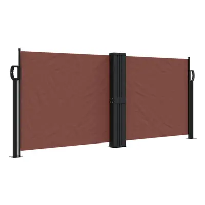 (brown, x cm) vidaXL Retractable Side Awning Outdoor Privacy Screen Balcony Sunshade Shelter