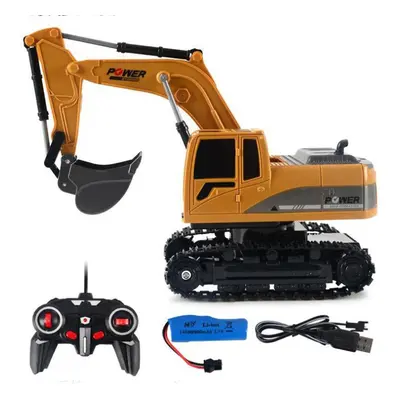 2.4G Channel 1/24 RC Excavator Toy Engineering Car Alloy And plastic RTR For Kids With Light