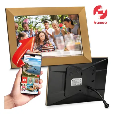 (Gold) Grouptronics UK Gallery10 WiFi Digital Photo Frame - Inch