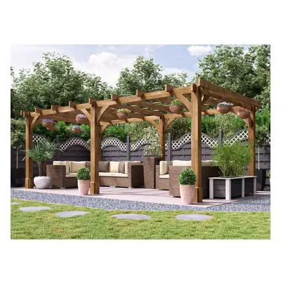 Leviathan Wooden Pergola 6m x 3m Heavy Duty Garden Structure DIY Kit