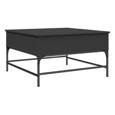 vidaXL Coffee Table End Table Side Sofa Table Black Engineered Wood and Metal