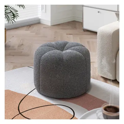 Soft Round Pouffe Chair Pouf Stool Sofa Footrest Footstool Sherpa Padded Seat