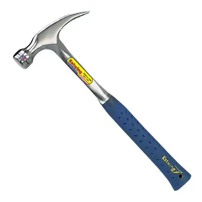 Estwing E325S 25oz Big Blue Straight Claw Framing Hammer Blue Shock Reduction Grip Length 455mm