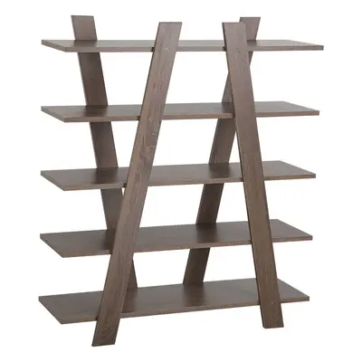 5 Tier Bookcase ESCALANTE Dark Brown