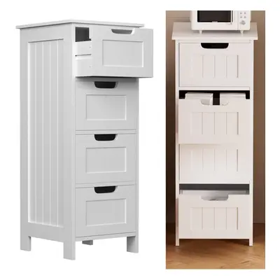 Bathroom Cabinet Wood Drawers Cabinet Organiser Unit for Kitchen Living Room Washroom Bedroom