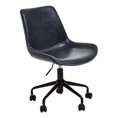 Premier Housewares Bloomberg Grey Leather Chair