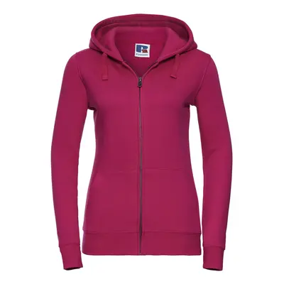 (XS, Fuchsia) Russell Womens/Ladies Authentic Full Zip Hoodie