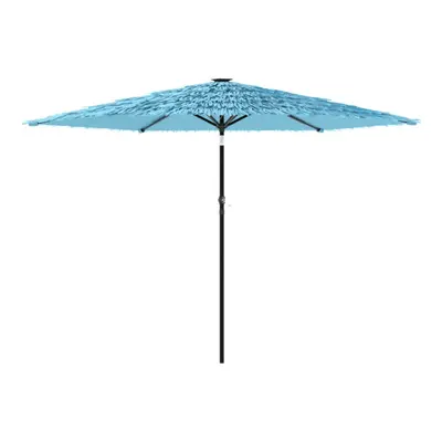 (blue, x x cm) vidaXL Garden Parasol with Steel Pole Outdoor Umbrella Balcony Sun Parasol