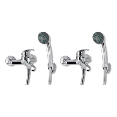 vidaXL 2x Mixer Showers Bathroom Accessory Faucet Tap Head Plumbing Fixture