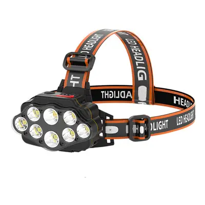 4-Modes 8*XPG LED Headlamp USB Rechargeable Long Shoot Camping Head Light Fishing Lantern Waterp