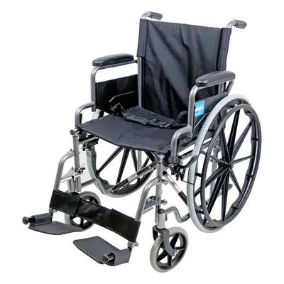 Lightweight Self Propelled Steel Transit Wheelchair - Foldable Design - Hammered