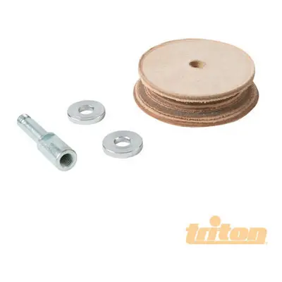 Triton TSWLHW Profiled Leather Honing Wheel For Triton Wetstone Sharpener TWSS10