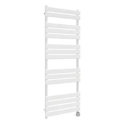 (1600x600mm, White) NRG Pre-Filled Electric Heated Towel Rail Bathroom Radiator Thermostatic War