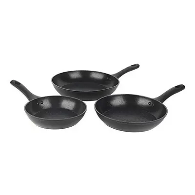 BW08773 Geo Hex Piece Frying Pan Set, Diamond-Effect Non-Stick, Advanced Hi-Low Technology Reduc