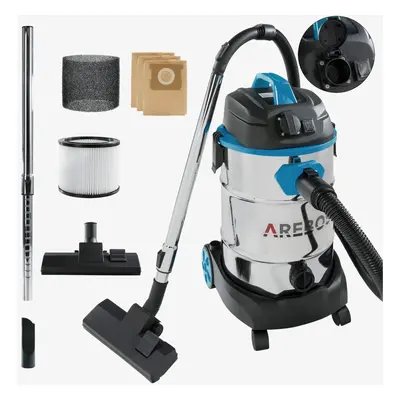 AREBOS Industrial Vacuum Cleaner 1600W | Wet & Dry | Multipurpose Vacuum Cleaner Water Vacuum Cl