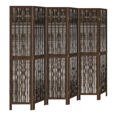 (40 x cm/ piece) vidaXL Room Divider Panel Room Privacy Screen Dark Brown Solid Wood Paulownia