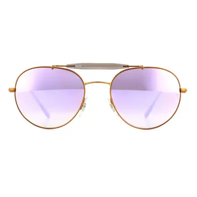 Ray-Ban Sunglasses 198/7X Bronze Copper Lilac Gradient Mirror 53mm