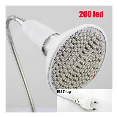 (200LED EU Plug) 126 LED Plant Grow Light Bulb Desk Chip Flexible Growth Lamp for Greenhouse Flo