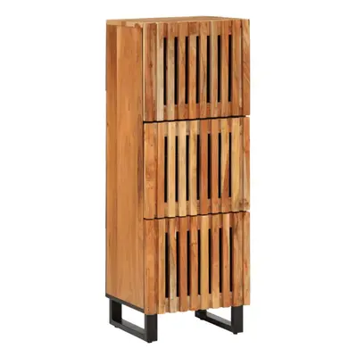 (light brown, solid acacia wood) vidaXL Highboard Sideboard Side Cabinet Storage Cupboard Solid 