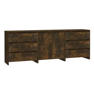 (smoked oak) vidaXL Sideboard Piece Engineered Wood Buffet Side Cabinet Multi Colours