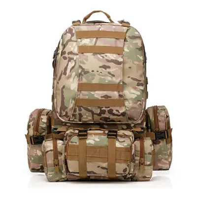 (CP Camouflage) 50L Military Nylon Outdoor Sports Rucksack Backpack For Camping Hiking Etc