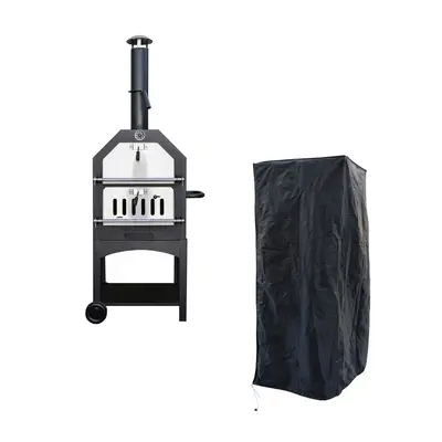 KCT OUTDOOR WOOD FIRED PIZZA OVEN AND WEATHERPROOF COVER