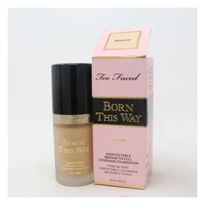 (Almond) Too Faced Born This Way Oil-Free Foundation 1.0oz/30ml New In Box