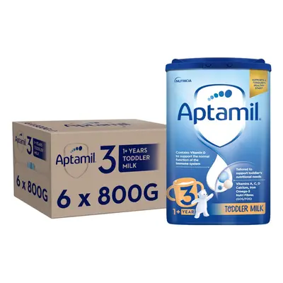 Aptamil Toddler Baby Milk Powder Formula, Years, 800g (Pack of 6) - Packaging May Vary