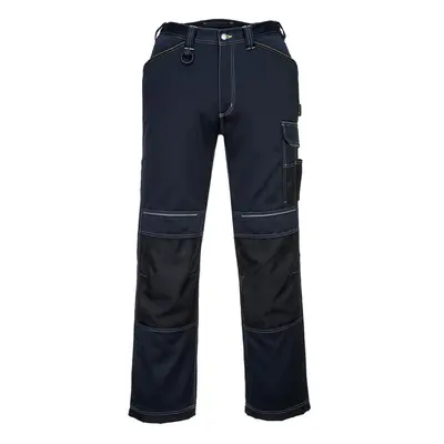 (30R, Navy/Black) Portwest Mens PW3 Work Trousers