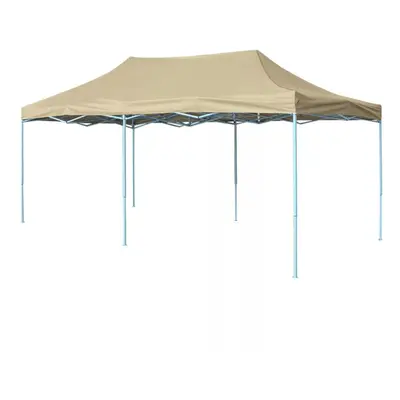 vidaXL Foldable Tent Pop-Up 3x6m Cream White Outdoor Garden Gazebo Canopy