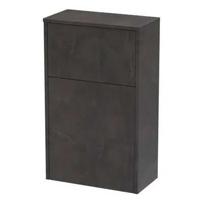 Floor Standing WC Toilet Unit (Pan & Cistern Not Included), 500mm - Textured Matt Metallic Slate