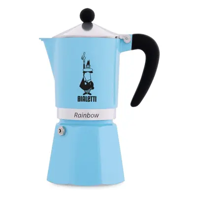 Bialetti Rainbow Espresso Maker for Cups Aluminium Light Blue