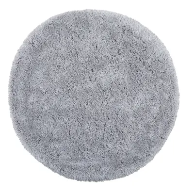 Shaggy Round Area Rug cm Grey CIDE