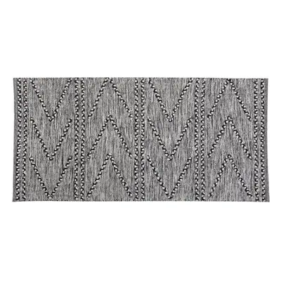 Cotton Area Rug x cm Black and White TERMAL