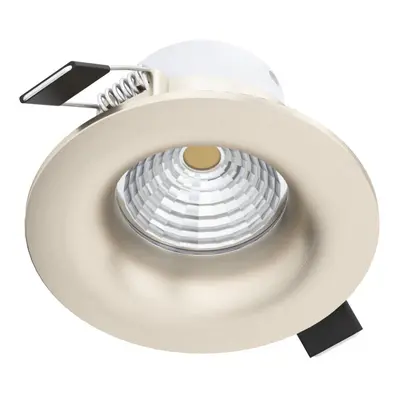 Wall / Ceiling Flush Fixed Downlight Satin Nickel Spotlight 6W Built in LED