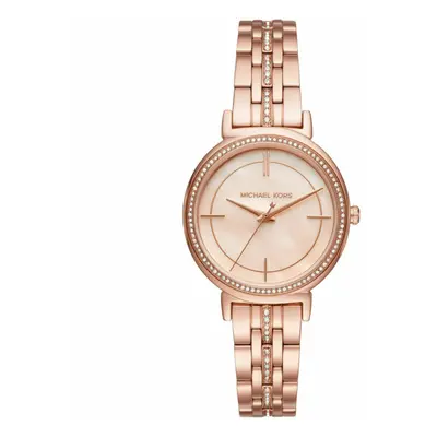 Michael Kors Cinthia MOP Dial Rose Crystal Pave Ladies Watch MK3643