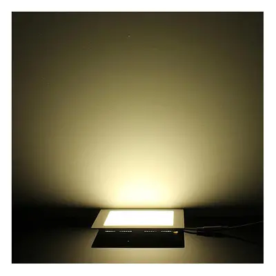 (Warm White) Dimmable Ultra Thin 9W LED Ceiling Square Panel Down Light Lamp