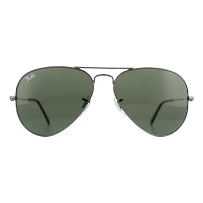 Ray-Ban Sunglasses Aviator W0879 Gunmetal Green G-15 Medium 58mm