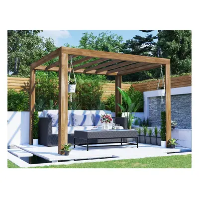 Dunster House Wooden Pergola 3m x 2.5m Garden Canopy TerraCube