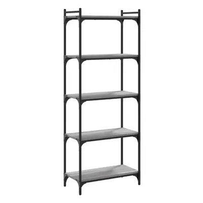 (grey sonoma, x x cm) vidaXL Bookcase Bookshelf Storage Cabinet Rack Book Shelf Engineered Wood