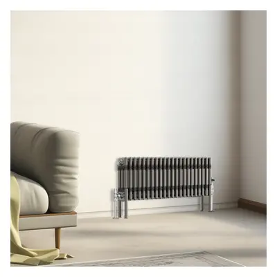 (300x1012mm - Column) Traditional Cast Iron Style Radiator Raw Metal Central Heating Column