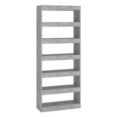 (concrete grey) vidaXL Book Cabinet/Room Divider Chipboard Shelf Room Partition Multi Colours