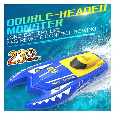 2.4G 23CM 20KM/H High Speed Mini RC Boat Vehicle Models Dual Motors 20mMinutes Fligt Time Childr