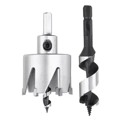 (B-Silver) Hole Saw Drill Bit Round Four/Six Tooth Cemented Carbide Lock Cutter