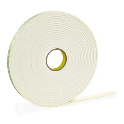 3M T9554466R in. x yards Double Sided Foam Tape, White