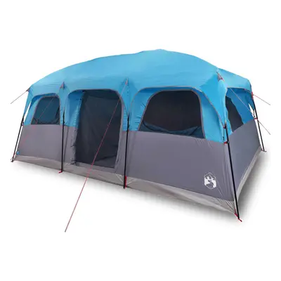 (blue) vidaXL Family Tent Cabin 10-Person Camping Tent Lightweight Tent Waterproof