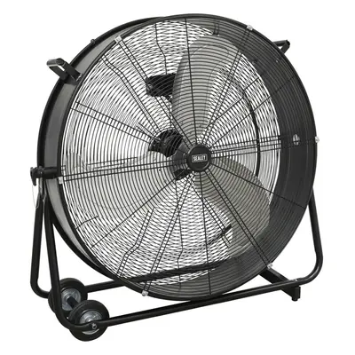 30" Industrial High Velocity Drum Fan - Speed Settings - Wheeled Tilting Stand