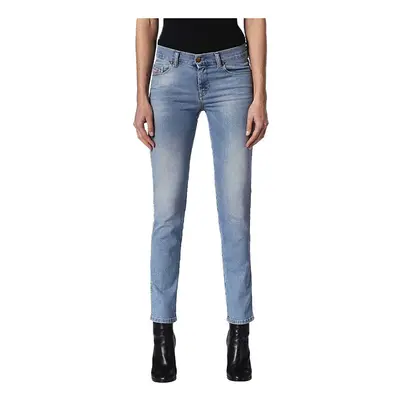 (W24) DIESEL SANDY 084RH Womens Denim Jeans Faded Regular Slim Fit Casual Blue Pants